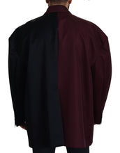 Bordeaux Polyester Double Breasted Jacket Dolce & Gabbana