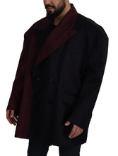 Bordeaux Polyester Double Breasted Jacket Dolce & Gabbana
