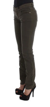Green Cotton Blend Slim Fit Jeans Costume National