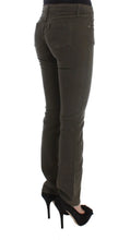 Green Cotton Blend Slim Fit Jeans Costume National