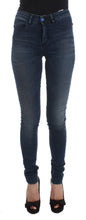 Blue Cotton Blend Slim Fit Jeans Costume National