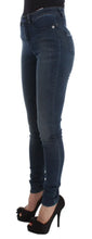 Blue Cotton Blend Slim Fit Jeans Costume National
