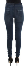 Blue Cotton Blend Slim Fit Jeans Costume National