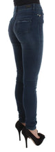 Blue Cotton Blend Slim Fit Jeans Costume National
