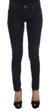 Blue Cotton Blend Slim Fit Jeans Costume National