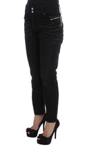 Black Cotton Slouchy Slims Fit Jeans Costume National