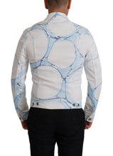 White Cotton Logo Embroidery Denim Jacket Dolce & Gabbana