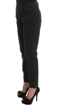Black Cotton Capri Cropped Denim Jeans Costume National