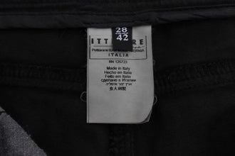 Black Cotton Capri Cropped Denim Jeans Costume National