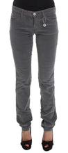 Gray Cotton Super Slim Corduroys Jeans Costume National