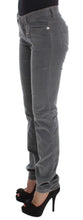 Gray Cotton Super Slim Corduroys Jeans Costume National