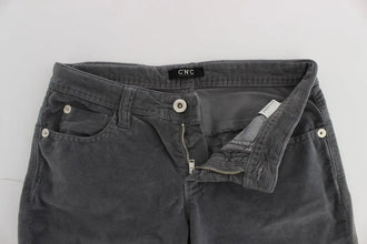 Gray Cotton Super Slim Corduroys Jeans Costume National