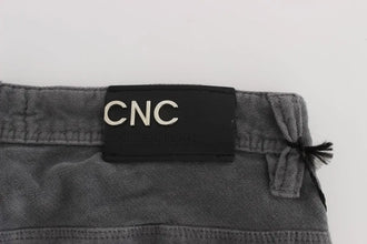 Gray Cotton Super Slim Corduroys Jeans Costume National