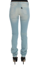 Blue Cotton Blend Super Slim Fit Jeans Costume National