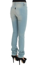 Blue Cotton Blend Super Slim Fit Jeans Costume National