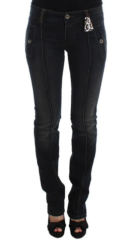 Blue Wash Cotton Slim Fit Jeans Ermanno Scervino