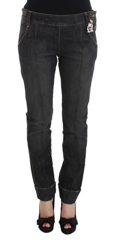 Gray Cotton Slim Fit Denim Jeans Ermanno Scervino