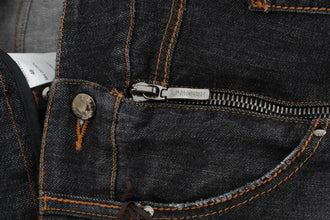 Gray Cotton Slim Fit Denim Jeans Ermanno Scervino