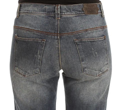 Blue Wash Cotton Blend Slim Fit Jeans Ermanno Scervino