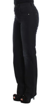 Blue Cotton Blend Slim Fit Bootcut Jeans Ermanno Scervino