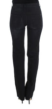 Blue Cotton Blend Slim Fit Bootcut Jeans Ermanno Scervino