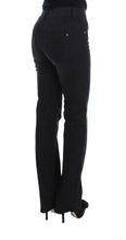 Blue Cotton Blend Slim Fit Bootcut Jeans Ermanno Scervino