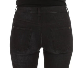 Blue Cotton Blend Slim Fit Bootcut Jeans Ermanno Scervino