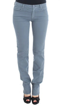 Blue Cotton Blend Slim Fit Bootcut Jeans Ermanno Scervino