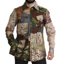 Multicolor Button Down Patchwork Shirt Dolce & Gabbana