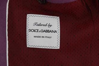 Purple Cashmere Slim Fit Blazer Jacket Dolce & Gabbana