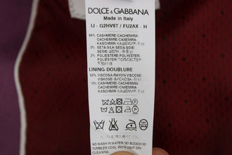 Purple Cashmere Slim Fit Blazer Jacket Dolce & Gabbana