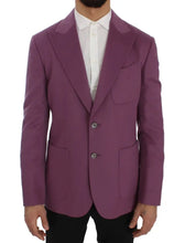 Purple Cashmere Slim Fit Blazer Jacket Dolce & Gabbana