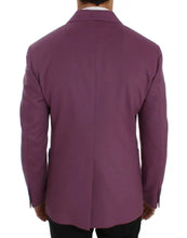 Purple Cashmere Slim Fit Blazer Jacket Dolce & Gabbana