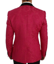 Pink Floral Brocade Slim Blazer Jacket Dolce & Gabbana