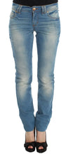 Blue Wash Cotton Blend Slim Fit Jeans John Galliano