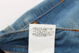 Blue Wash Cotton Blend Slim Fit Jeans John Galliano