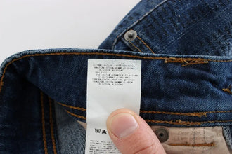 Blue Wash Cotton Blend Slim Fit Bootcut Jeans John Galliano