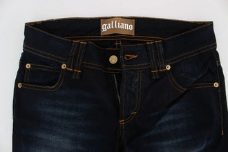 Blue Wash Cotton Slim Fit Jeans John Galliano