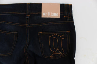 Blue Wash Cotton Slim Fit Jeans John Galliano