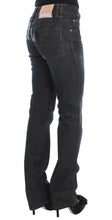 Blue Wash Cotton Blend Slim Fit Bootcut Jeans John Galliano