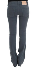 Blue Cotton Blend Slim Fit Bootcut Jeans John Galliano