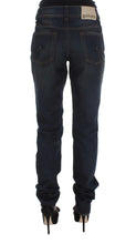 Blue Wash Cotton Blend Boyfriend Fit Jeans John Galliano