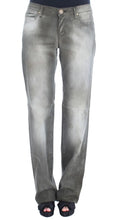 Gray Cotton Blend Loose Fit Boyfriend Jeans Ermanno Scervino