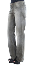 Gray Cotton Blend Loose Fit Boyfriend Jeans Ermanno Scervino
