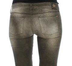 Gray Wash Cotton Blend Slim Fit Jeans Ermanno Scervino