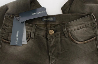 Gray Wash Cotton Blend Slim Fit Jeans Ermanno Scervino