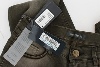 Gray Wash Cotton Blend Slim Fit Jeans Ermanno Scervino