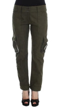 Green Wool Blend Loose Fit Cargo Pants Ermanno Scervino