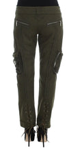 Green Wool Blend Loose Fit Cargo Pants Ermanno Scervino