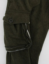 Green Wool Blend Loose Fit Cargo Pants Ermanno Scervino